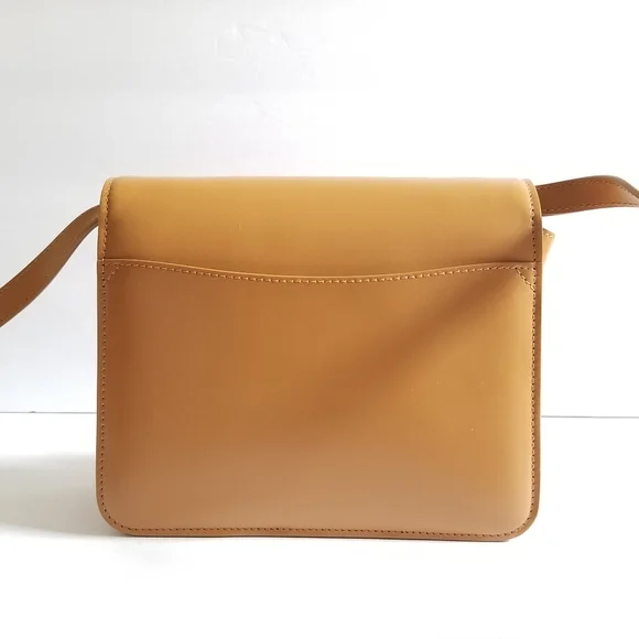 Chloé Kattie Leather Crossbody Clutch Bag Camel Brown - Picture 12 of 13